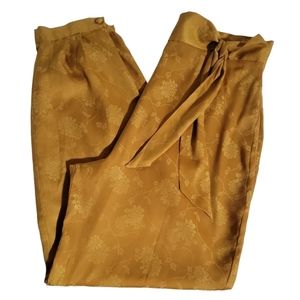 REVOLVE Mustard Floral Trousers